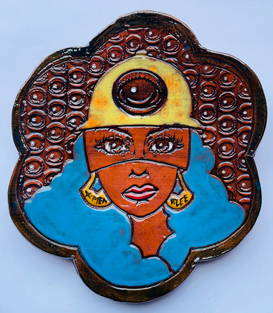 Stef Skills x @EYEZ Ceramic C👁LLAB👁RATE - Blue Hair