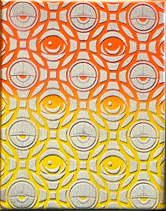 Skiggity " Sunset Fade Mosaic w/ UV" - @EYEZ C👁LLAB👁RATE Painting