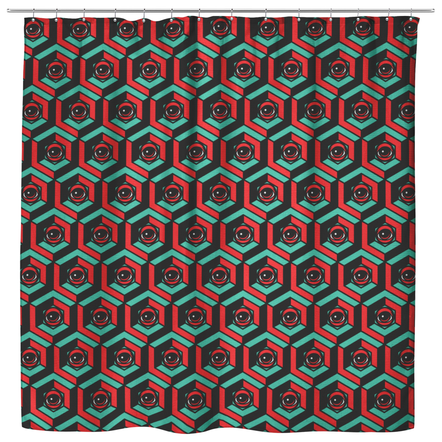 EYEZ Cube Shower Curtain