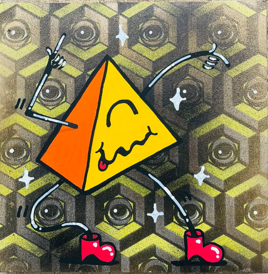 Pyrimid Guy - @EYEZ C👁LLAB👁RATE Painting