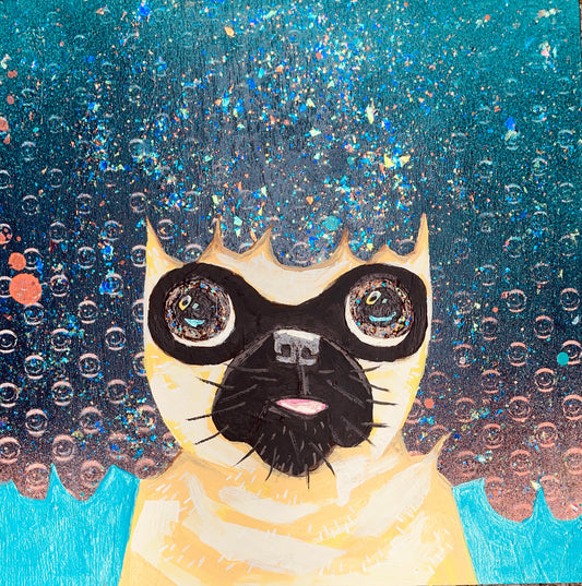 Nerfect Mr. Walters Pug - @EYEZ C👁LLAB👁RATE Painting