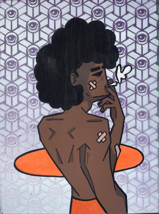 Kea Woods X @EYEZ C👁LLAB👁RATE - Dark Won Painting