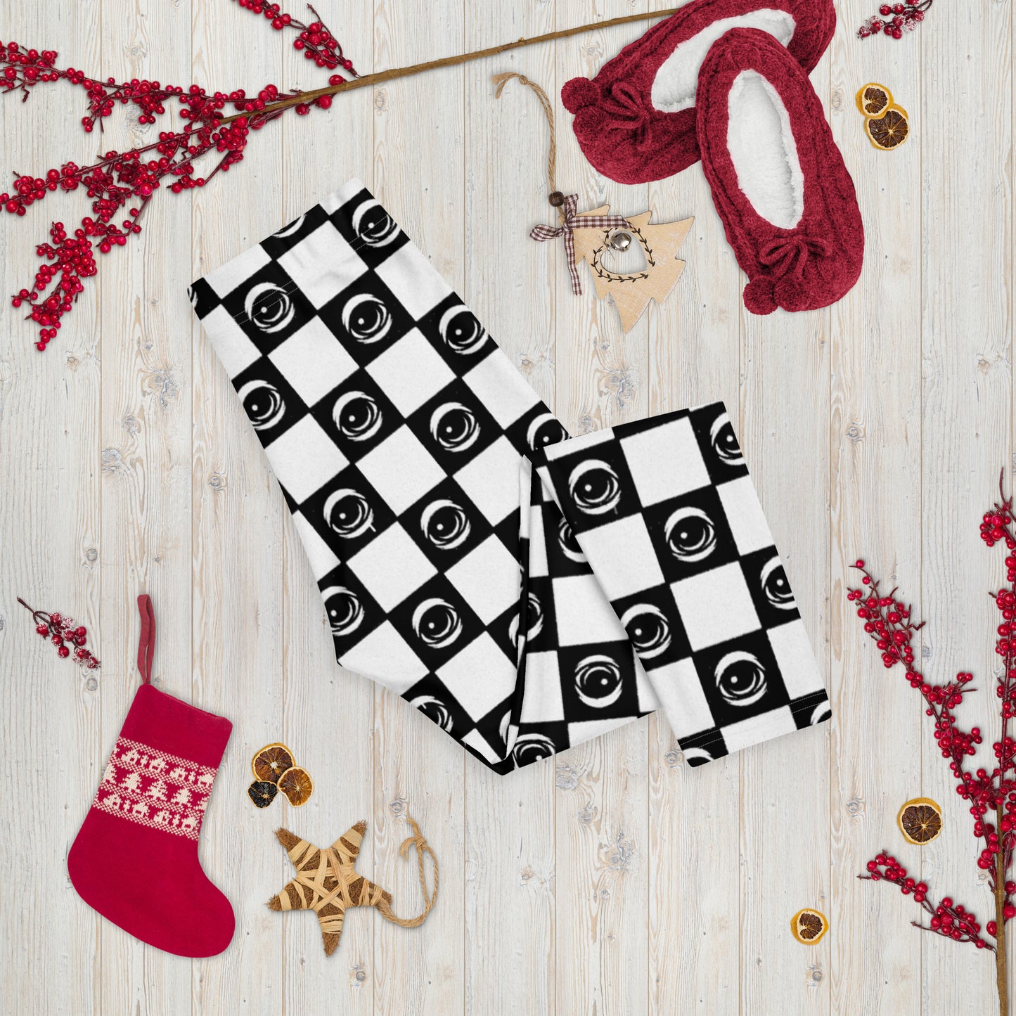 Checkered Eyez - Capri Leggings