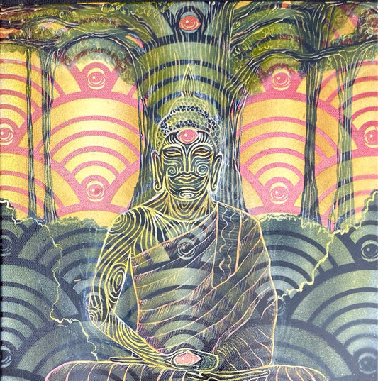 John Grillo X @EYEZ C👁LLAB👁RATE Enl-eye-tenment Painting