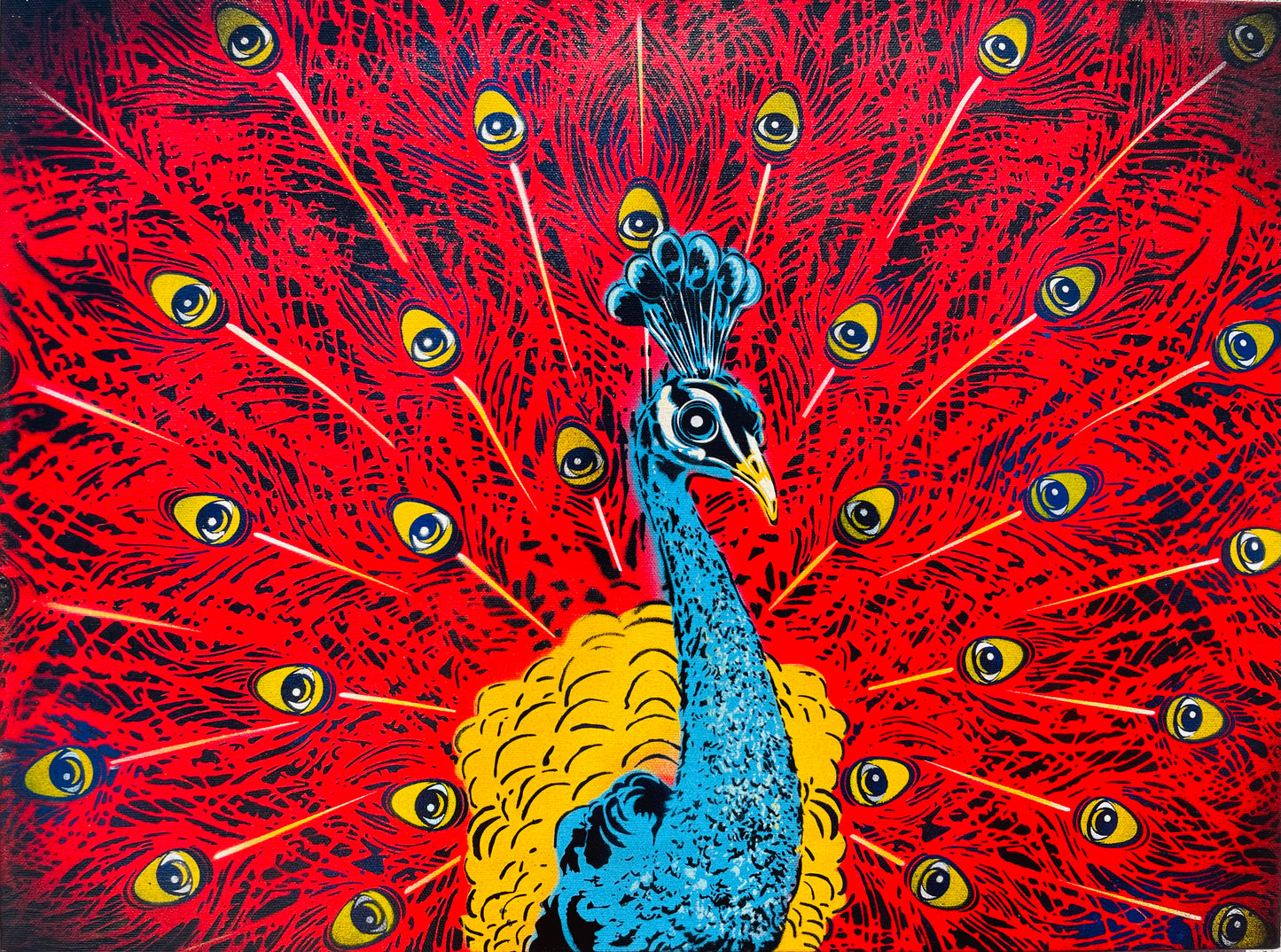 Primary Peatcock  Animated Painting