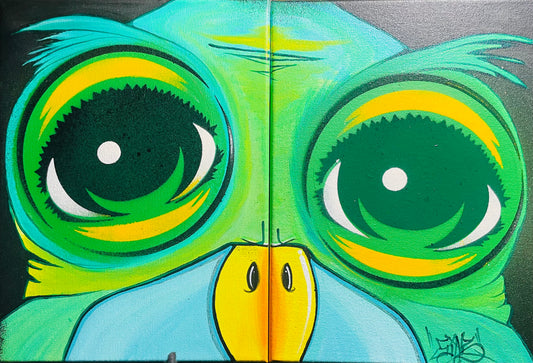 Jesse Sins bird - @EYEZ C👁LLAB👁RATE Painting