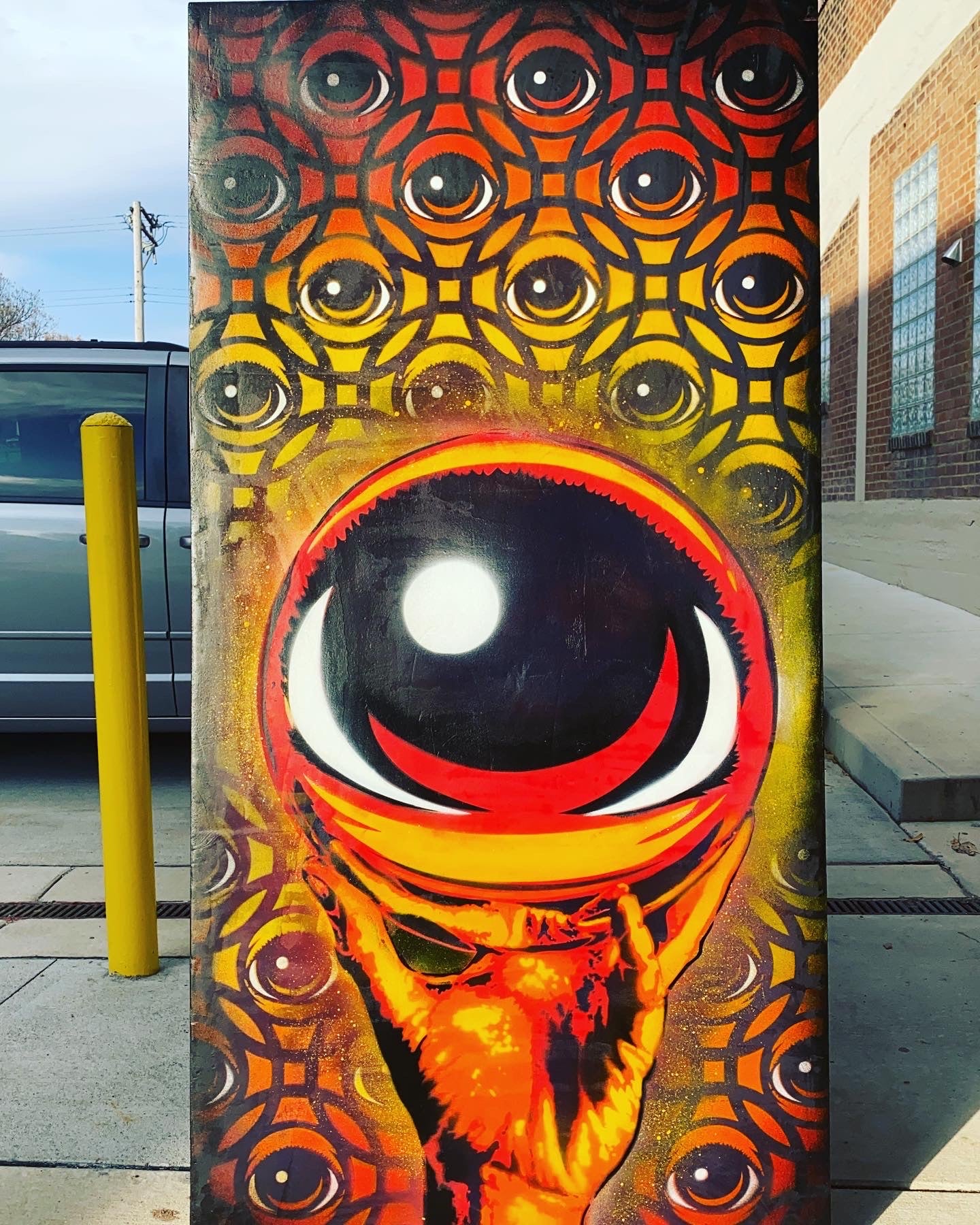 EYEsher 48x32 original Painting