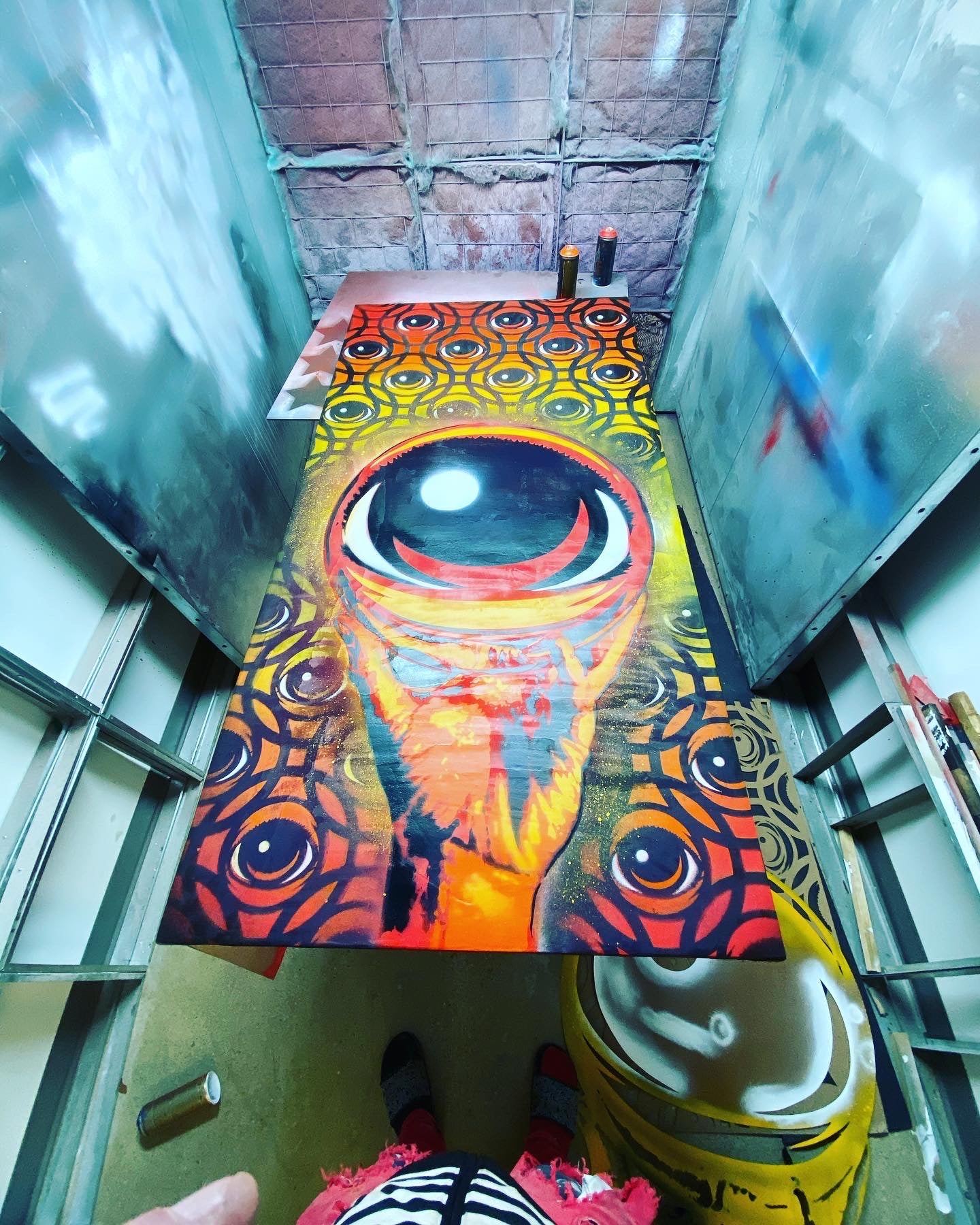 EYEsher 48x32 original Painting