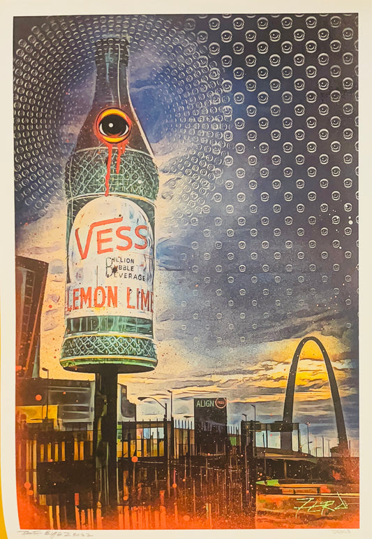 Ferd X Eyez Vess signed print - @EYEZ C👁LLAB👁RATE