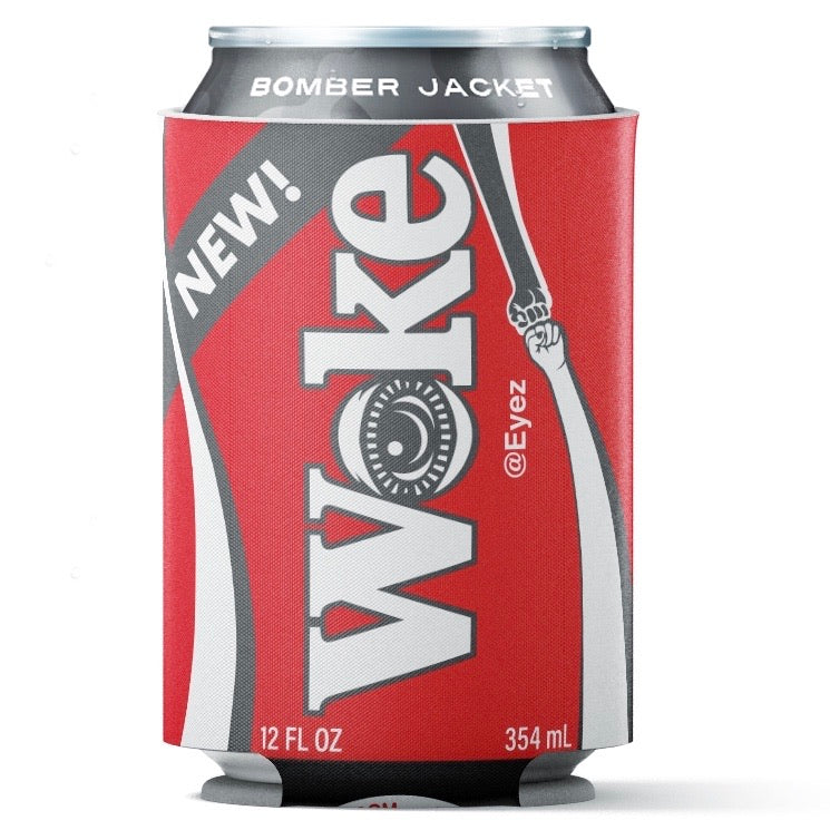 WπKE Beer Coozie (Bomber Jacket)