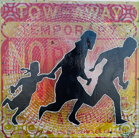 Og_drewone  X @EYEZ C👁LLAB👁RATE tow sign Painting