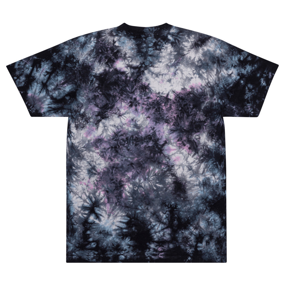 Embroidered Eyez - Oversized tie-dye t-shirt