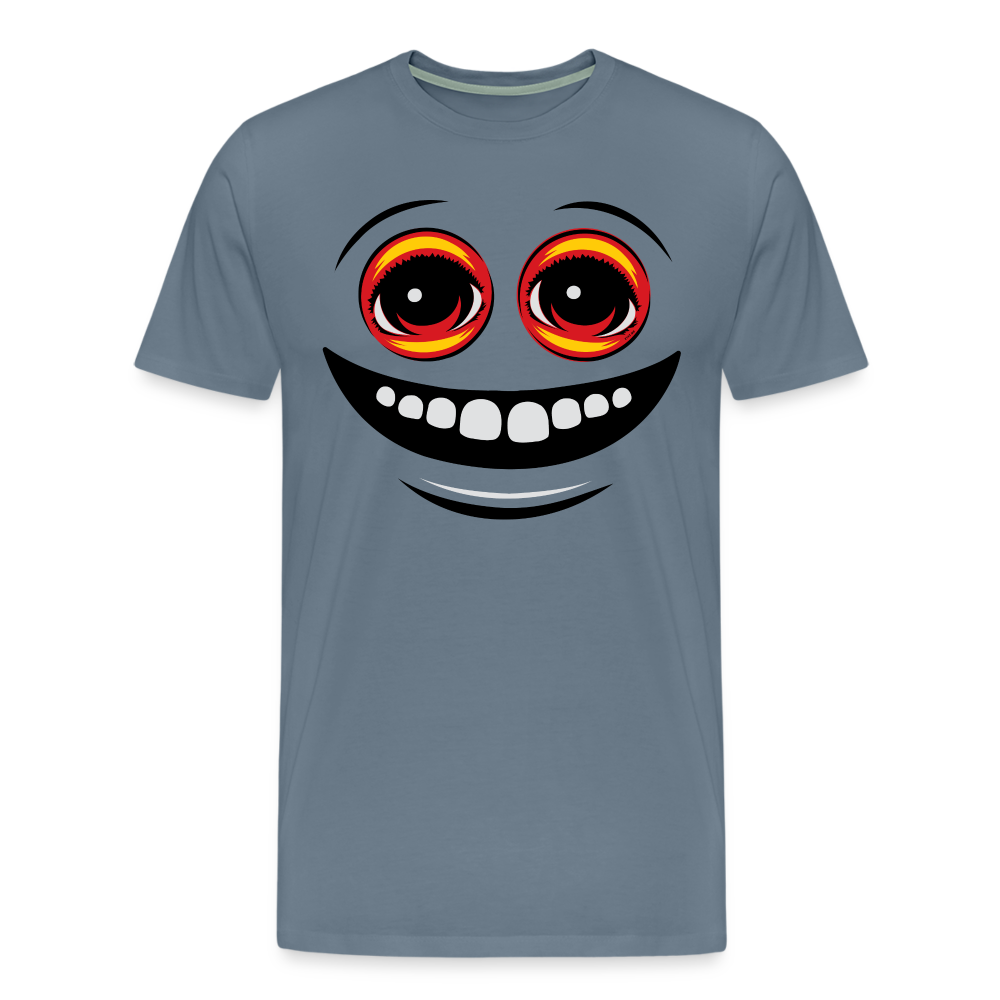 EYEZ Smile - Men's Premium T-Shirt - steel blue