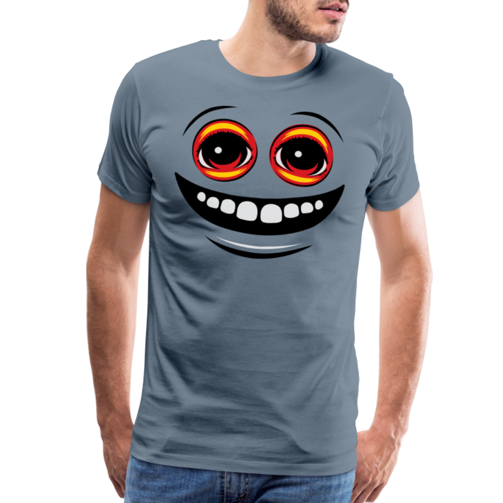 EYEZ Smile - Men's Premium T-Shirt - steel blue