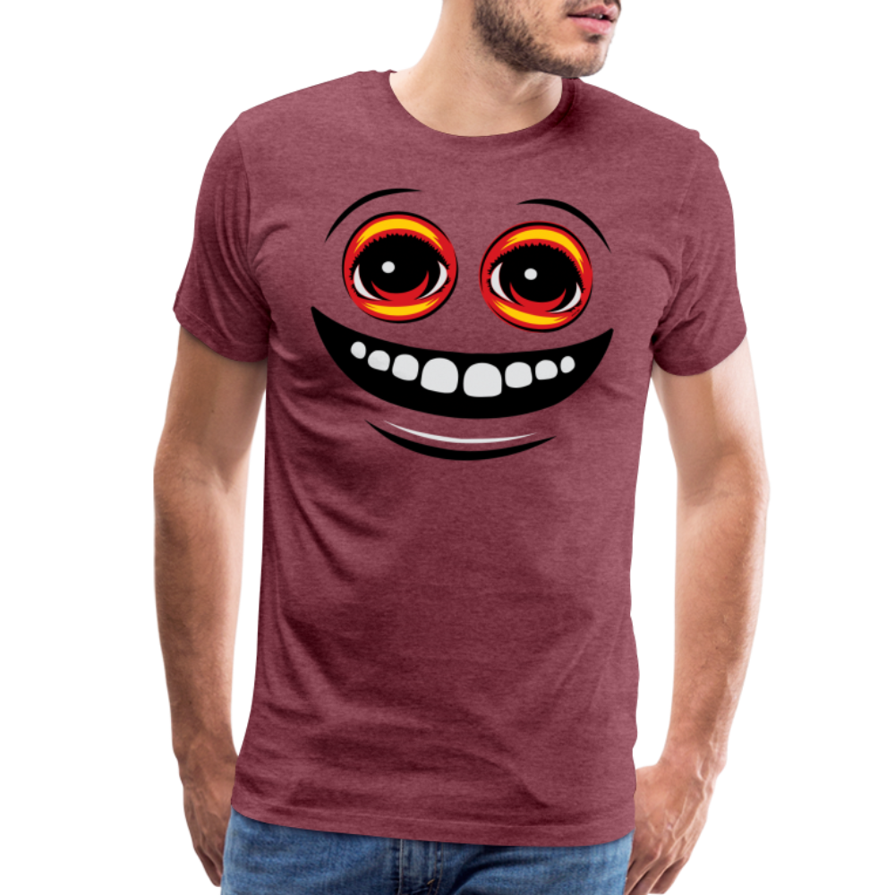 EYEZ Smile - Men's Premium T-Shirt - heather burgundy