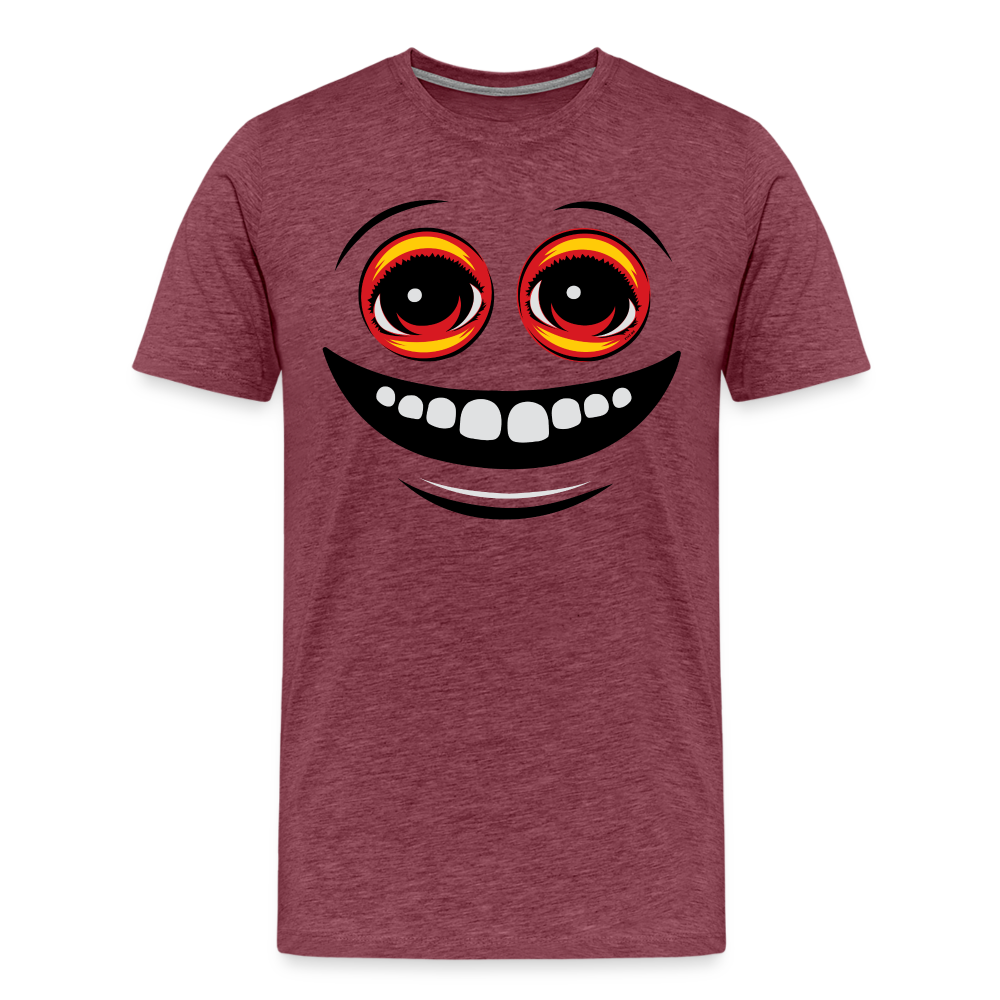EYEZ Smile - Men's Premium T-Shirt - heather burgundy