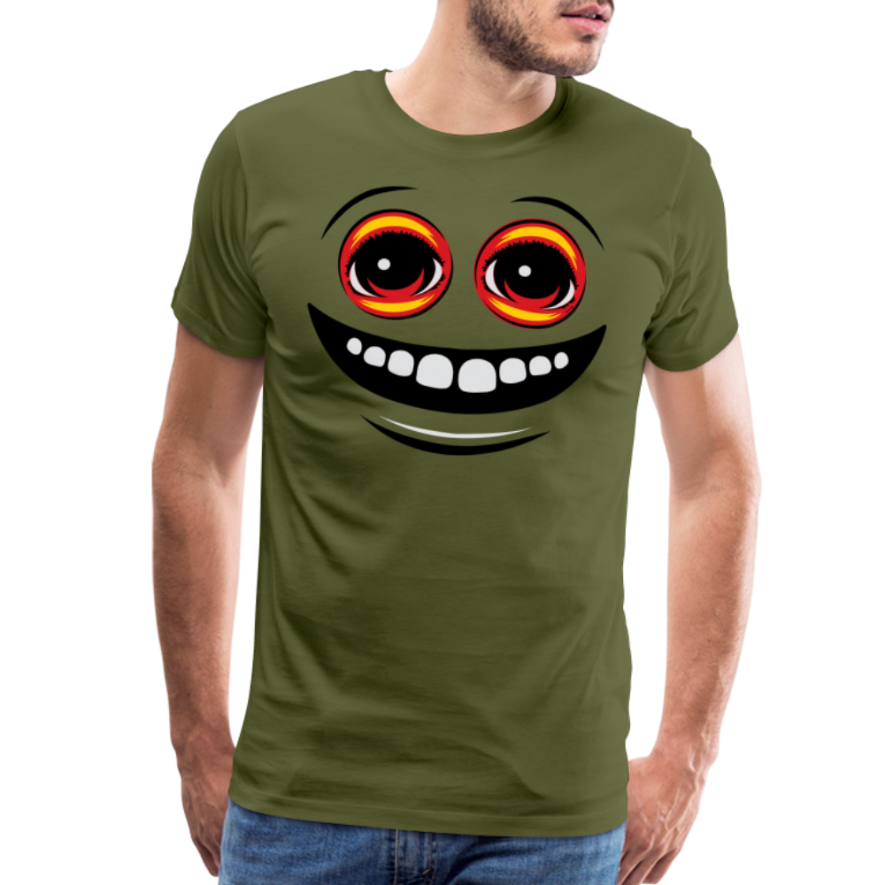 EYEZ Smile - Men's Premium T-Shirt - olive green