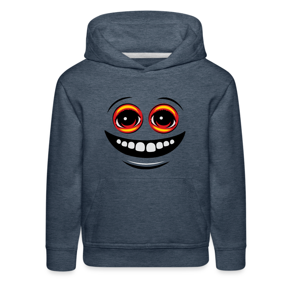EYEZ Smile Kids‘ Premium Hoodie - heather denim