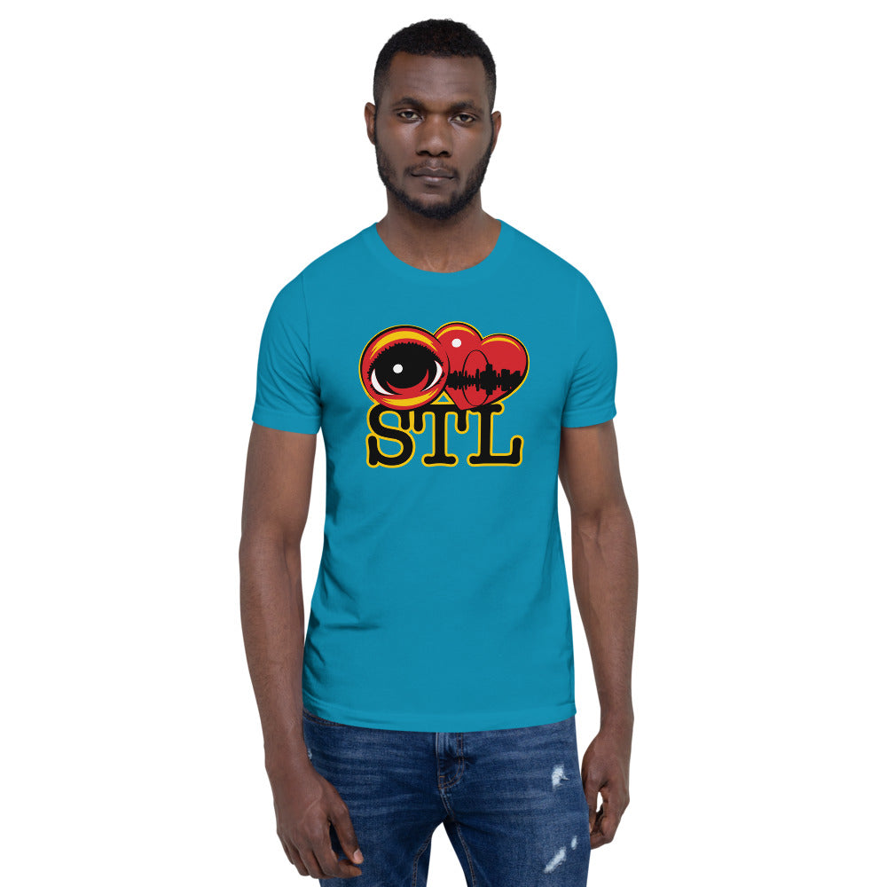 EYE LOVE STL - Short-sleeve unisex t-shirt Available in