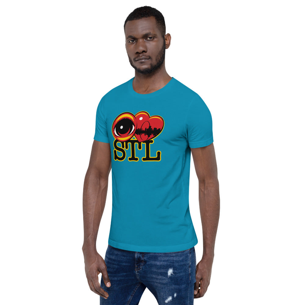 EYE LOVE STL - Short-sleeve unisex t-shirt Available in