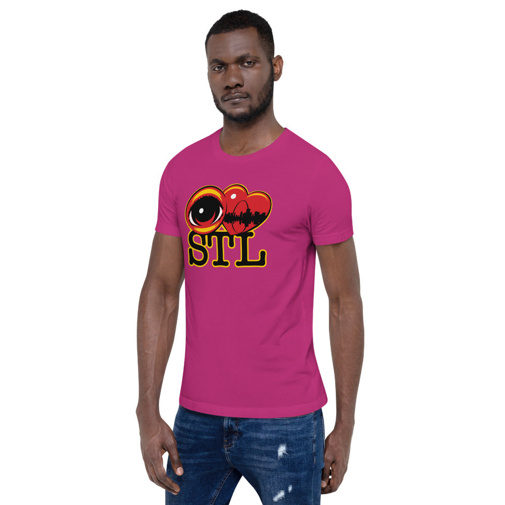 EYE LOVE STL - Short-sleeve unisex t-shirt Available in
