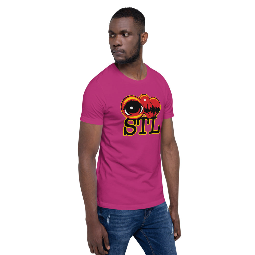 EYE LOVE STL - Short-sleeve unisex t-shirt Available in