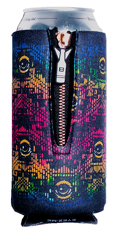Woven EYEZ 16 oz Drink Coozie - Bomber Jacket
