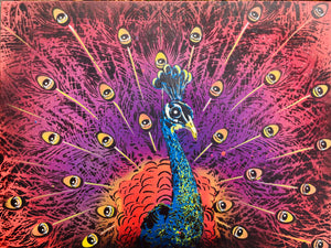 Peacock @EYEZ UV sensitive Painting