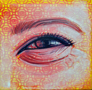 Alex Eickhoff @eye_cough "Eye within Eyez" - @EYEZ C👁LLAB👁RATE Painting
