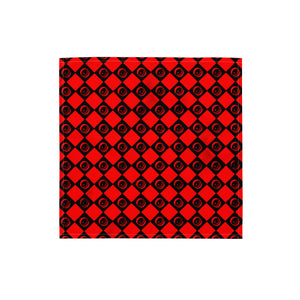 Checkered Eyez - Red and Black All-over print bandana