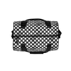 Checkered EYEZ All-over print gym bag