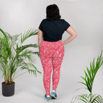 VersacEYEZ Pink All-Over Print Plus Size Leggings