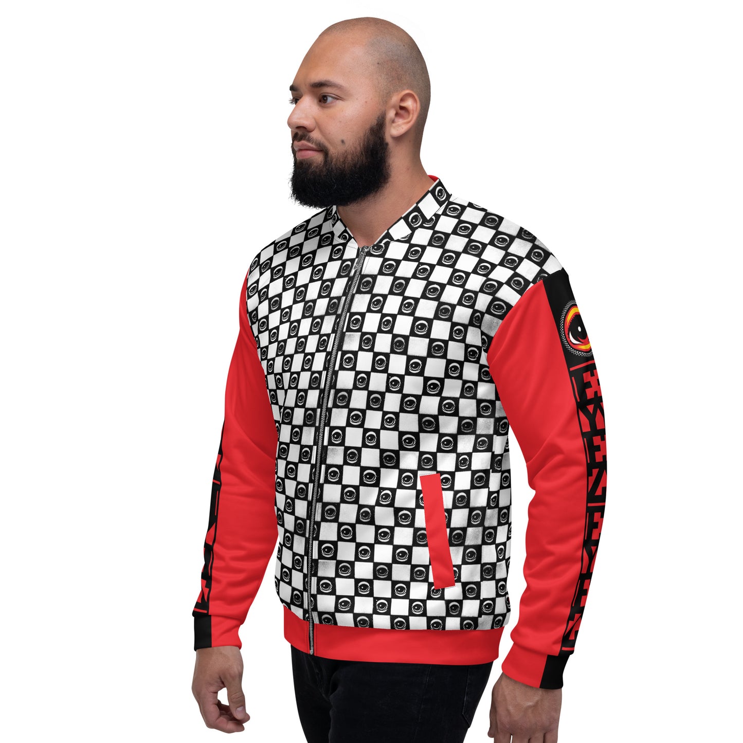 Checkered EYEZ - Unisex Bomber Jacket