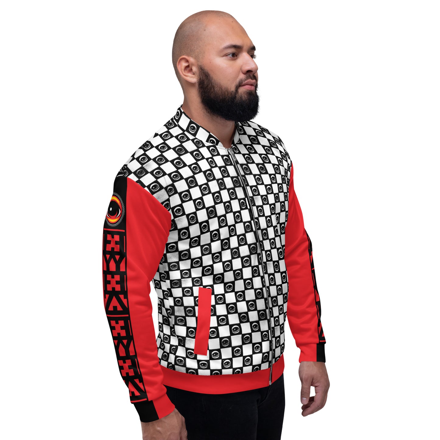 Checkered EYEZ - Unisex Bomber Jacket