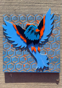CZR PRZ 3D Engraving “Bird in Flight” - @EYEZ C👁LLAB👁RATE Painting