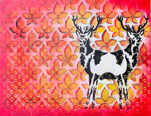 Torvald Paasche Double Deer - @EYEZ C👁LLAB👁RATE Painting