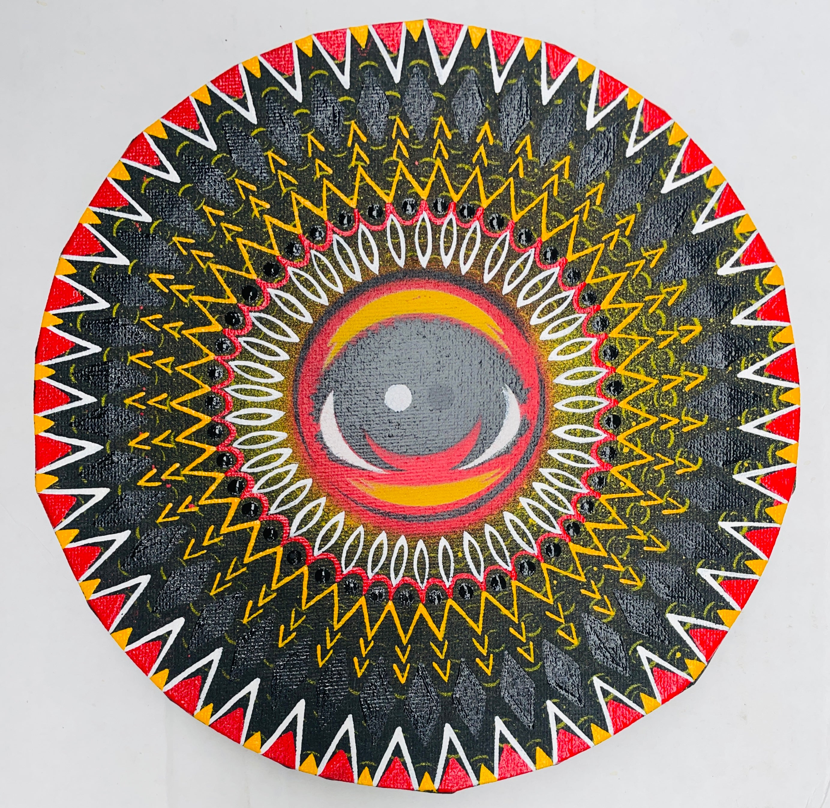Cadence Hodes small Eye Mandala 2 - @EYEZ C👁LLAB👁RATE Painting