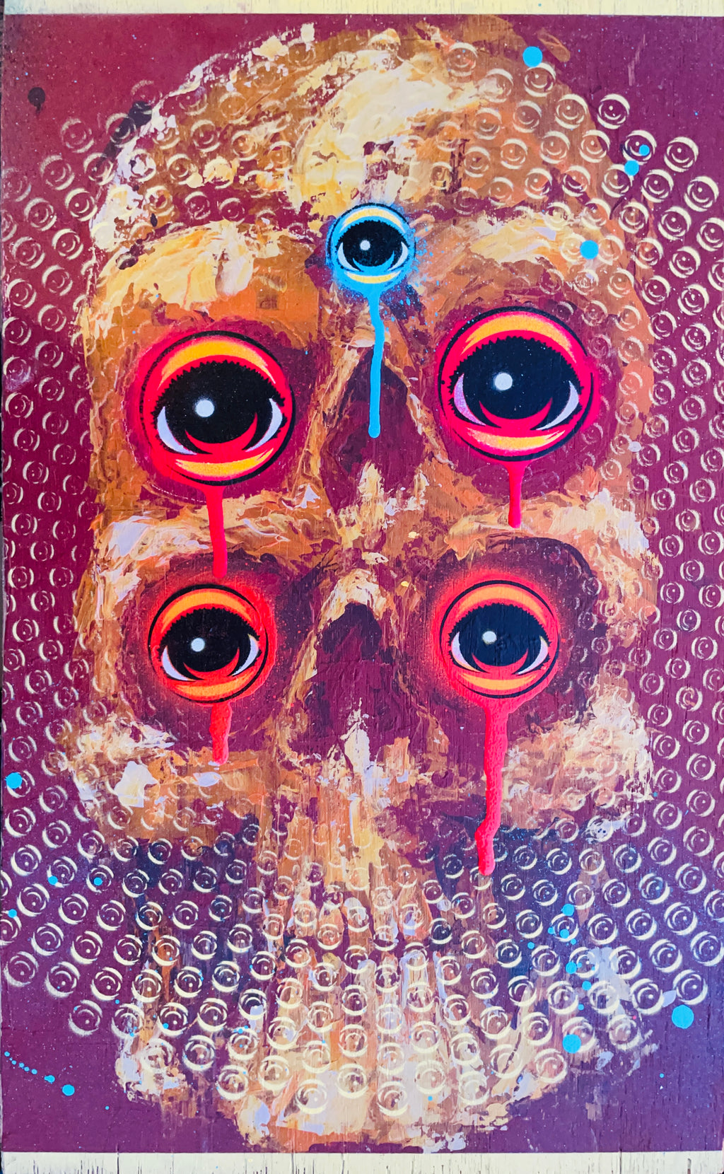 Killer Napkins Skull 5 EYEZ - @EYEZ C👁LLAB👁RATE Painting