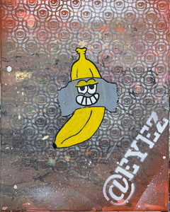 CorkScrew X @EYEZ C👁LLAB👁RATE  Basel Banana Painting `- Real Artist