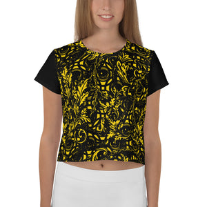 VERSACEYEZ - All-Over Print Crop Tee