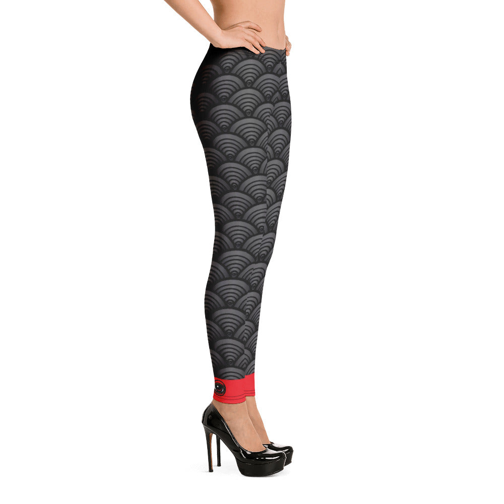 SCALLOP EYEZ GREY EYEZonLEGZ Leggings