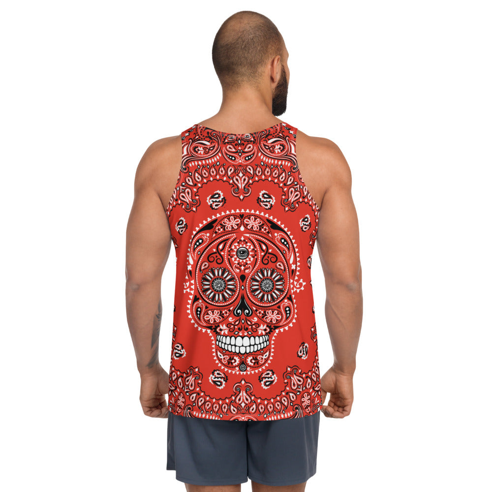 Day of the Dead Bandanna EYEZ - Unisex Tank Top