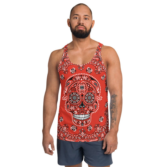 Day of the Dead Bandanna EYEZ - Unisex Tank Top