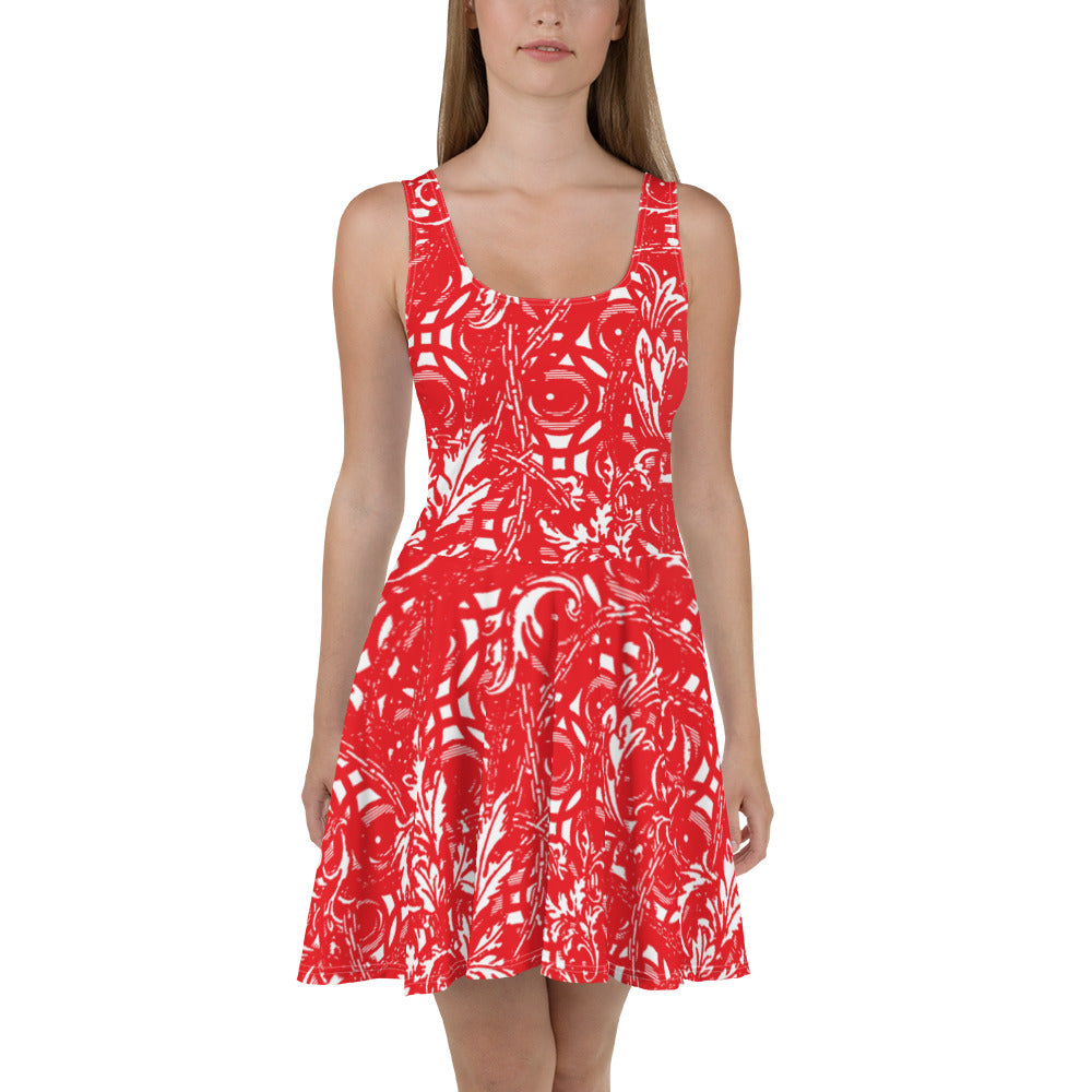 VERSACEYEZ Red - Skater Dress