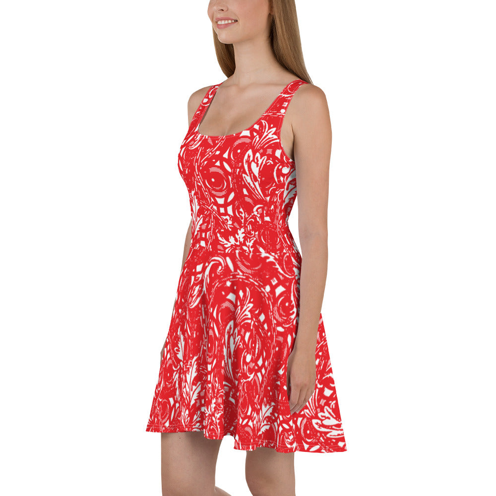 VERSACEYEZ Red - Skater Dress