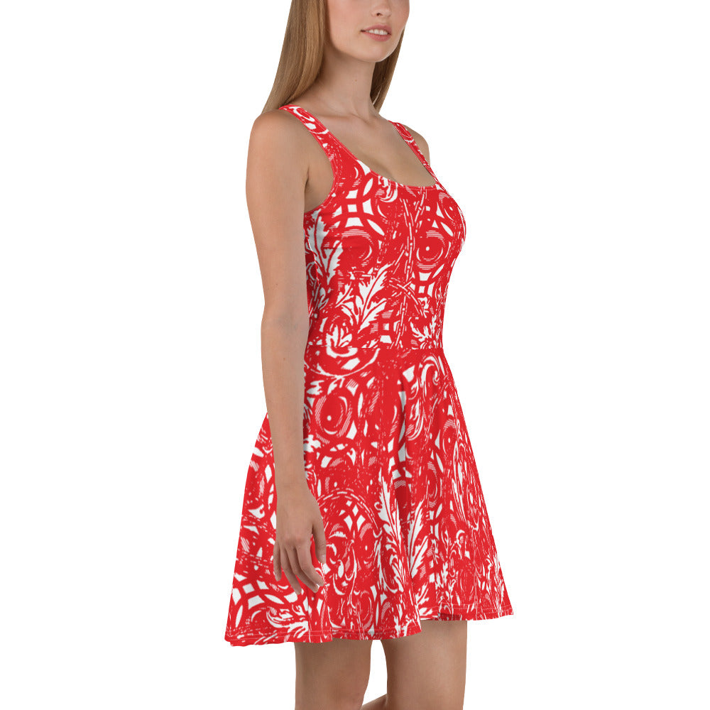 VERSACEYEZ Red - Skater Dress