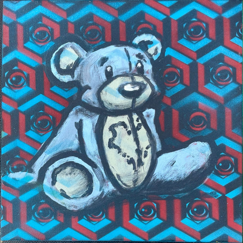 Corkey X @EYEZ C👁LLAB👁RATE Bear Painting 1