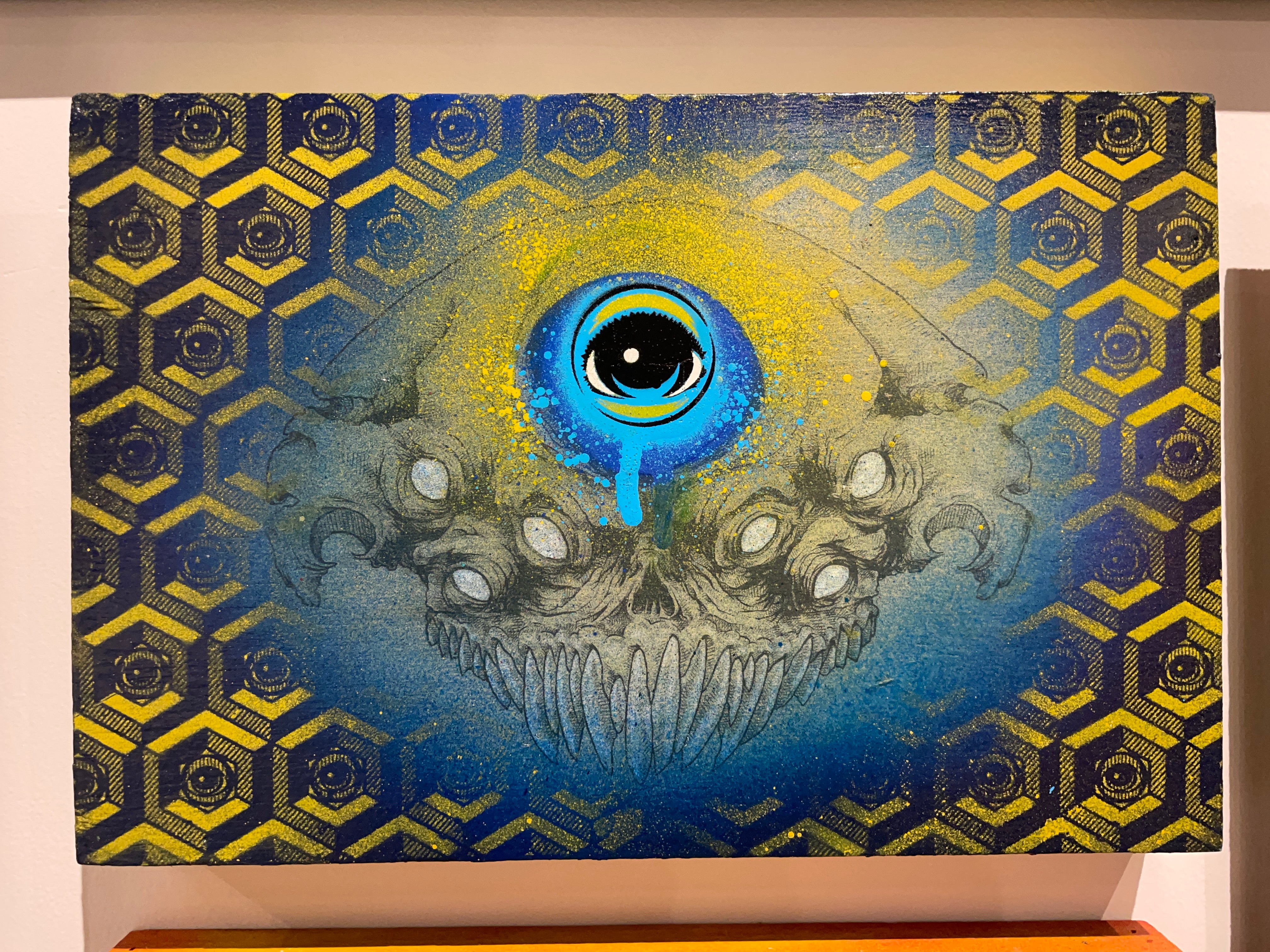 Killer Napkins" DemonEYEZ Blue - @EYEZ C👁LLAB👁RATE Painting