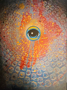 Eyez in Vortex pendulum painting