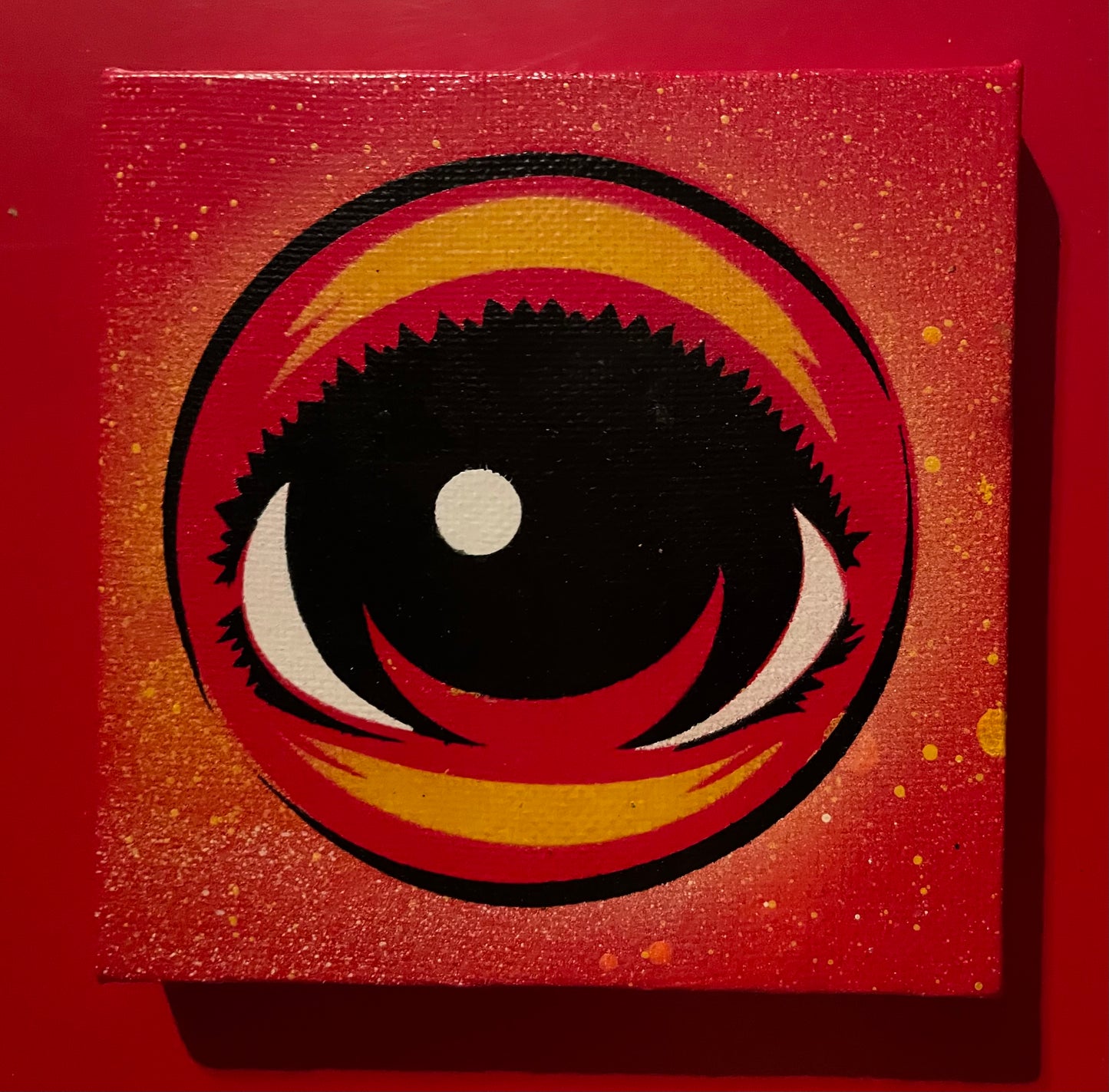 MiniEyez 4inch canvas with custom easel